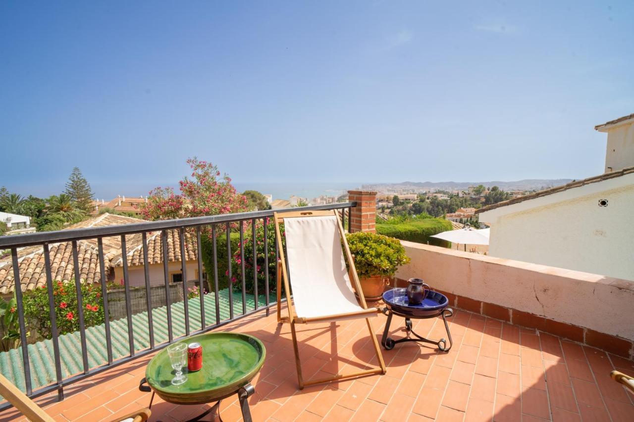 Casa Ancladero Big Rooftop Terrace, 2 Bedroom Guesthouse W Garden And View Fuengirola Eksteriør bilde