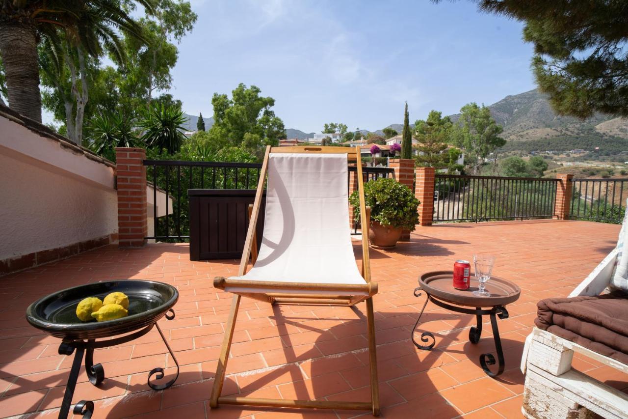 Casa Ancladero Big Rooftop Terrace, 2 Bedroom Guesthouse W Garden And View Fuengirola Eksteriør bilde